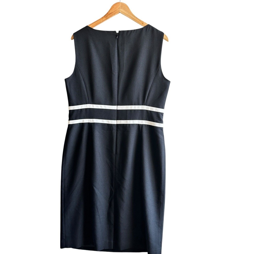 Black Label by Evan Picone  Sheath Dress Black Career  Classic Cocktail  XL NWOT - Picture 2 of 12